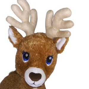 Build A Bear Workshop Reindeer Stuffed Animal Santa's Helper BAB Holiday Plush
